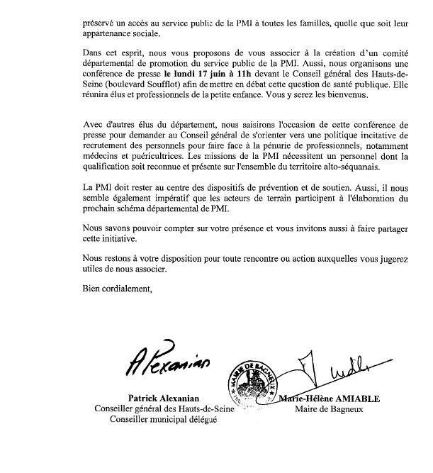 Lettre personnels PMI 2