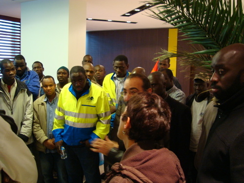 Occupation de l'entreprise Arene à Bagneux par les salariés sans-papiers